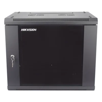 Gabinete de Montaje en Pared y Piso / 9 Unidades de Rack / 19 Pulgadas / Cristal Templado / Carga 40 kg / 600 x 501 x 450 mm