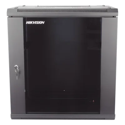 Gabinete de Pared y Piso / 12U Rack 19" / Cristal Templado / Carga 40 kg / Laterales Desmontables / 600 x 635 x 450 mm (23.6 x 25 x 17.7 in)