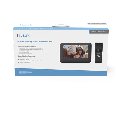 Kit de Videoportero Analógico / Pantalla LCD 7" / Frente de Calle IP65 / Visión Nocturna IR 2 m (6.6 ft) / Audio Bidireccional / Salida de Relé