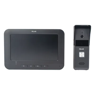 Kit de Videoportero Analógico / Pantalla LCD 7" / Frente de Calle IP65 / Visión Nocturna IR 2 m (6.6 ft) / Audio Bidireccional / Salida de Relé