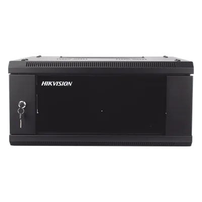 Gabinete de Montaje en Pared / 4 Unidades de Rack / 19" / Cristal Templado / Carga 40 kg / Acero / 600 x 450 x 281 mm
