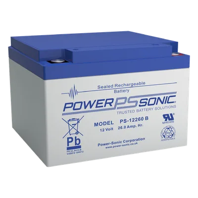 Batería de Respaldo AGM/VRLA / 12V / 26 Ah / Terminales M5 / Vida Útil 5 Años / Caja ABS Ignífuga UL94:V0