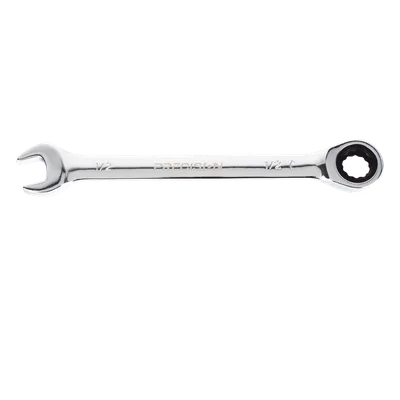 Llave Combinada con Matraca / 1/2 Pulgada / Acero Cromo-Vanadio / Doble Función / Diseño Ergonómico