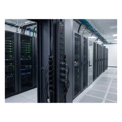 PDU Vertical para Rack / 18 Tomas NEMA 5-15R / 15A / 1.22 m (48 in) / Montaje Rack o Panel / Acero Negro