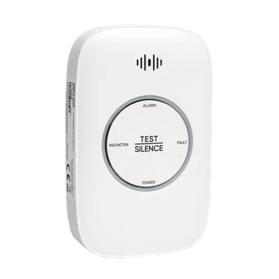 Detector de Gas Natural / CH4 Metano / Rango 0-25% LEL / Alarma 70-115 dB a 1 m / Salida para Válvula y Ventilador / IP30