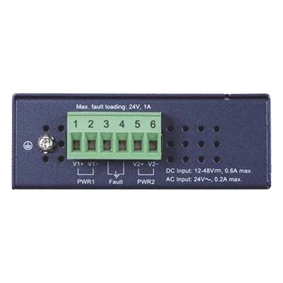 Convertidor de Medios Industrial / 10G/5G/2.5G/1G/100M / SFP+ 10GBASE-X / IP30 / -40°C a 75°C / Alimentación Redundante DC
