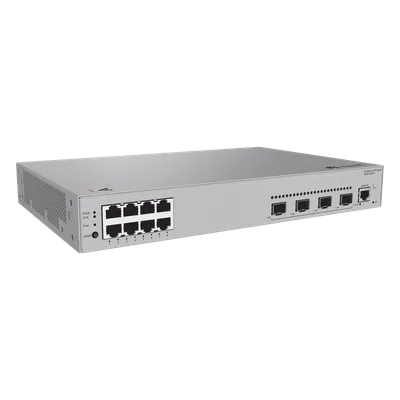 Switch Administrable Capa 2 / 8 Puertos PoE+ Gigabit / 4 SFP Uplink / PoE Perpetuo / 125 W / 18 Mpps / 24 Gbps / 1.52 ft x 1.03 ft x 0.69 ft
