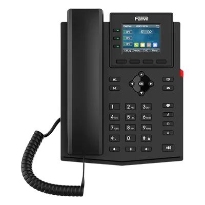 Teléfono IP 2 Hilos / 4 Cuentas SIP / Pantalla LCD 2.4 Pulgadas a Color / Conferencia 6 Vías / PoE / Voz HD / EHS