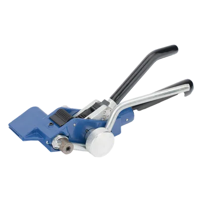 Flejadora Tipo Matraca / Corte Integrado / Fleje 6-20 mm (1/4" a 3/4") / Espesor 0.4-0.76 mm / Acero Resistente