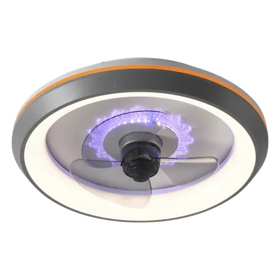 Ventilador de Techo con Luminario LED / 88 W / 4500 Lm / 3 Temperaturas de Color / 6 Velocidades / Diámetro 500 mm (19.7 in) / Control Remoto
