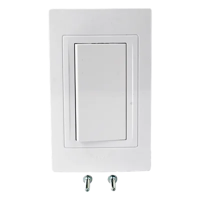 Apagador Sencillo / 127 V / 10 A / Blanco / 4.6 x 3.1 x 1.2 in
