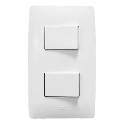 Apagador Doble / 127 V~ 60 Hz / 10 A / 4.6 x 3.1 x 1.2 in / Blanco