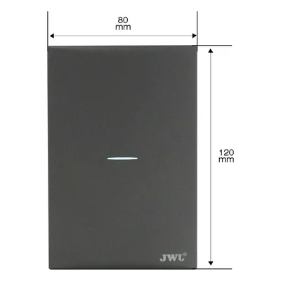 Placa con Interruptor Sencillo / 10 A / 127 V / 60 Hz / 4.33 in x 4.33 in