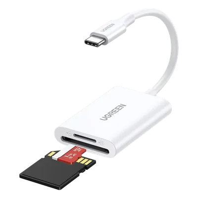 Lector de Tarjetas USB-C 3.1 | Soporta Micro-SD (TF) /SD | 5Gbps | 170 MB/s | OTG | Soporta hasta 2TB | Admite intercambio en Caliente | 2 tarjetas simultaneas | Soporta Windows/Mac OS/Linux | Color B