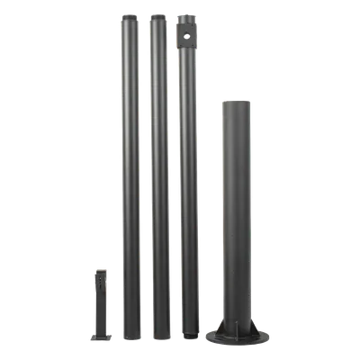Poste Seccionado para Videovigilancia / 6 m (19.7 ft) / 4 Secciones / Base Ø 140 mm / Soporte PTZ / IP66
