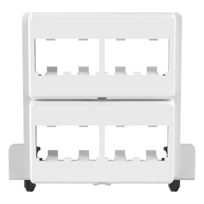 Patch Panel / 8 Puertos Mini-Com / Acero Calibre 18 / Instalación Push/Pull / Gabinete Multipropósito