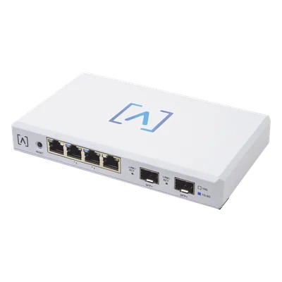 Router VPN / 4 Puertos Ethernet 2.5 Gbps / 2 Puertos PoE+ 802.3af/at / 2 Puertos SFP+ 10 Gbps / Filtrado DPI / Administración en Nube Gratuita