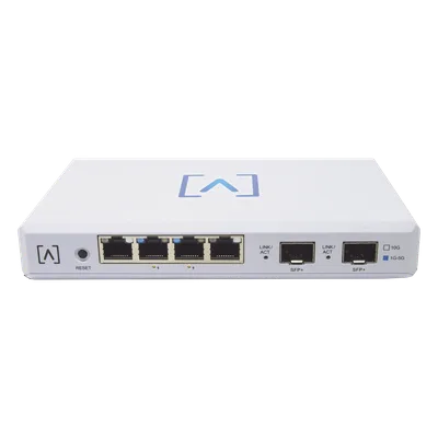 Router VPN / 4 Puertos Ethernet 2.5 Gbps / 2 Puertos PoE+ 802.3af/at / 2 Puertos SFP+ 10 Gbps / Filtrado DPI / Administración en Nube Gratuita