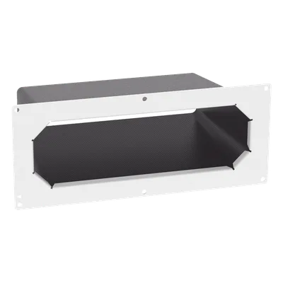Sellador de Entrada de Cables / Acero Calibre 18 / 281.3 mm Ancho / 153.6 mm Profundidad / 11.07 in / 6.05 in / Blanco
