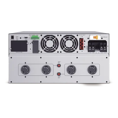 UPS Online Doble Conversión / 6000 VA / 5400 W / Entrada 200-240 VAC Hardwire / 4 Tomas NEMA L6 / Torre o Rack 6 UR / Onda Senoidal Pura