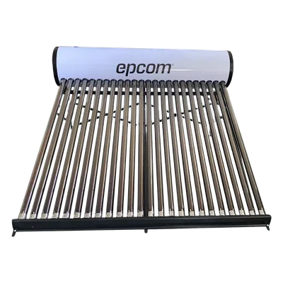 Calentador Solar de Baja Presión / 240 L / 24 Tubos de Vacío / Resistente a Granizo 25 mm / Termotanque Inoxidable Grado Alimenticio / Altura Mínima 1.2 m (3.9 ft)