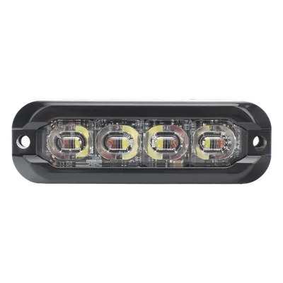 Luz de Advertencia Direccional Flexible / 8 LED Dual Color / 69 Patrones de Destello / IP69K / IP67 / SAE Clase I y II / 12-24 V