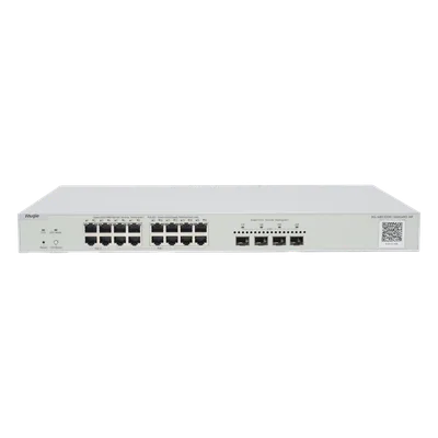 Switch Multi-Gigabit PoE++ / 16 Puertos 2.5G / 4 Puertos SFP+ 10G / 370W / Capa 2 / 160 Gbps / 1U Rack