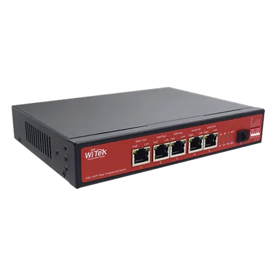 Controlador Solar con Switch PoE Industrial / 1 Puerto 802.3bt 90W / 2 Puertos 802.3af/at 30W / 2 Puertos PoE Pasivo 24/48 Vcc 24W / Puerto SFP / 15A / Entrada 45 Vcc