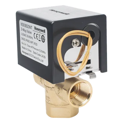 Válvula de Control Eléctrica 3 Vías / Fancoil / Retorno por Resorte NC / 110 V CA / DN20 (3/4") NPT / PN20 / On/Off