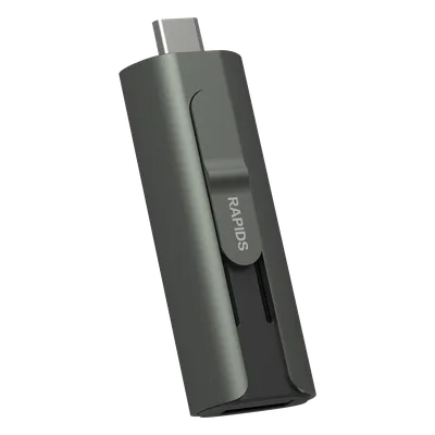 Unidad Flash SSD Portátil / 512 GB / USB-C y USB-A / 1000 MB/s Lectura y Escritura / OTG / 17.5 g