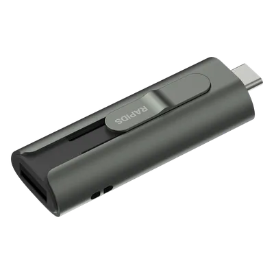 Unidad Flash SSD Portátil / 512 GB / USB-C y USB-A / 1000 MB/s Lectura y Escritura / OTG / 17.5 g
