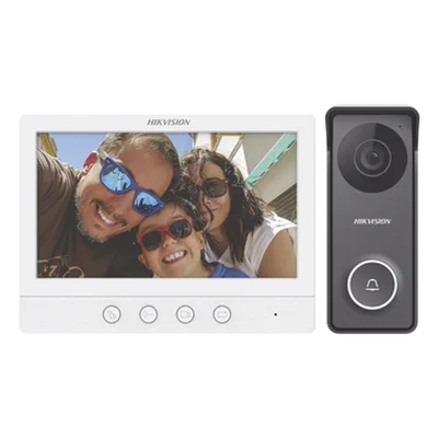 Kit de Videoportero / Pantalla LCD 7" / Cámara Pinhole 1 Megapixel / 117° Gran Angular / Conexión 4 Hilos 100 m (328 ft) / Exterior Metálico
