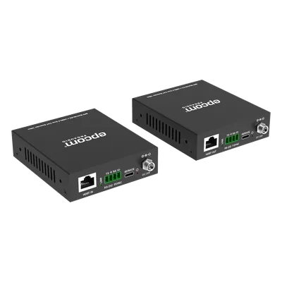 Extensor USB 3.0 / Hasta 100 m (328 ft) por CAT6a / PoC Bidireccional 24 Vcc / RS-232 / 4x USB-A / 5 Gbps
