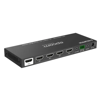 Multivisor HDMI / 4 Entradas x 1 Salida / 4K@30Hz / Vista Cuádruple / Control IR / HDCP 1.4