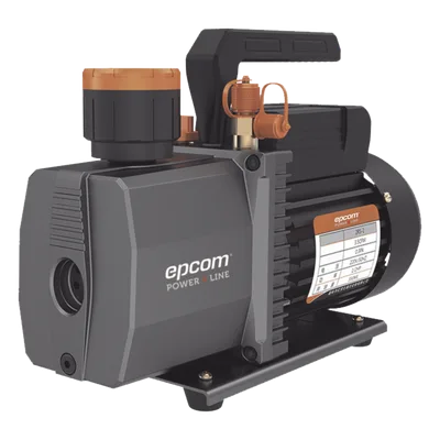 Bomba de Vacío de 2 Etapas / 1/2 HP / 110 Vca / 5.5 CFM / Vacío 0.3 Pa / Doble Conexión 1/4" y 1/2" / 330 ml Aceite