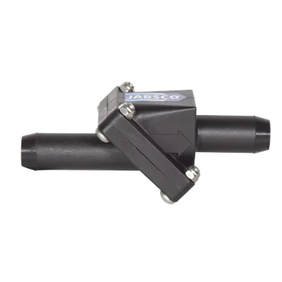 Válvula Anti-Retorno en Línea / Conexión 19 mm (3/4') / Cuerpo 108x55x50 mm / Cebado de Bomba / Puerto Ajustable