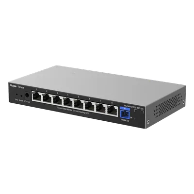ONU/Switch Híbrido / 1 Puerto PON 1G SC/UPC / 8 Puertos Ethernet 1G / 18 Gbps / 100 Clientes / 7.95 x 4.25 x 1.10 in