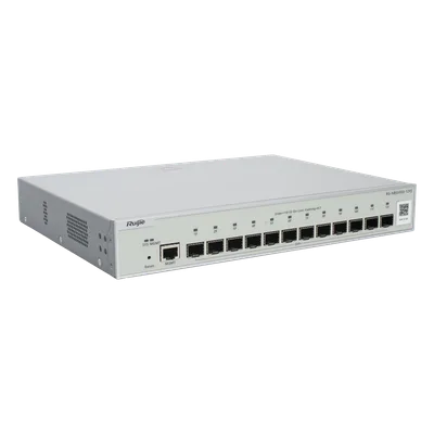 Switch Administrable Full Aggregation Capa 3 / 12 Puertos SFP+ 10G / 240 Gbps / 1U / 11.81 x 9.13 x 1.73 in