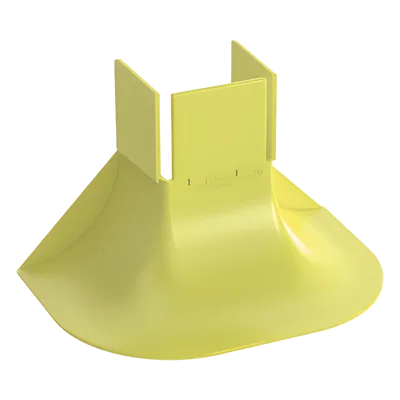 Accesorio de Control de Radio de Curvatura / 2' Radio / 3.85' x 6' x 3.85' / Policarbonato-ABS / Amarillo