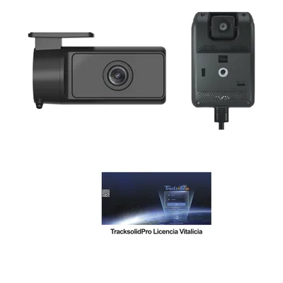 Dashcam Dual para Flotas / 4G / ADAS / DMS / Grabación Dual Carretera y Cabina / Alertas en Tiempo Real / Licencia Plataforma Incluida