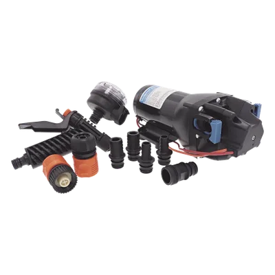 Bomba de Agua de Alta Presión / 15 LPM (4 GPM) / Corte a 4.1 bar (60 PSI) / 12 Vcd / IPX6 / Autocebante 2.4 m (7.9 ft)