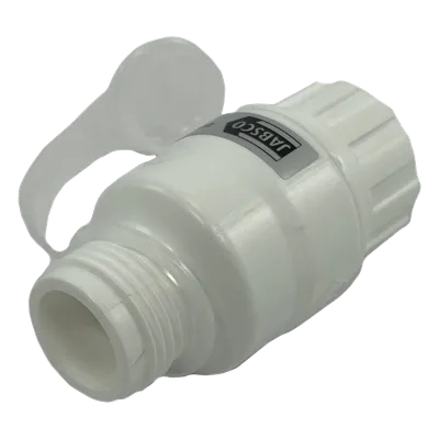 Regulador de Presión de Agua en Línea / 45 psi (3.1 bar) / Codo Giratorio / Filtro Extraíble / GHT 3/4' / Calidad Alimentaria / 3' x 1.5' (7.6 cm x 3.8 cm)