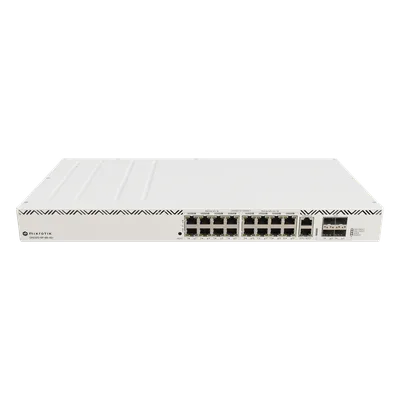 Cloud Router Switch / 16 Puertos / 8 PoE+ y 8 PoE++ / Fuentes Redundantes Hot-Swap / Rackmount