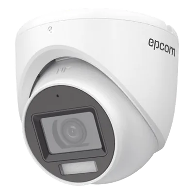 Cámara Turret TURBOHD / 3K 5 Megapixel / Dual Light IR 30 m (98.4 ft) + Luz Blanca 20 m (65.6 ft) / Gran Angular 104.9° / 4 Tecnologías / IP67 / Audio Integrado