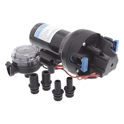 Bomba de Diafragma de Presión / 12 Vcd / 5 GPM (18.9 l/min) / 60 psi (4.8 bar) / Autocebante 2.4 m (7.9 ft) / IPX6