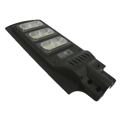 Luminaria Solar LED Urbana / 120 W / Flujo 2500-12500 lm / Sensor de Movimiento 8 m (26.2 ft) / Luz Fría 6500 K / Ángulo 120°