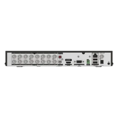 DVR 16 Canales TURBOHD + 16 Canales IP / 8 Megapixel (4K) / Audio Bidireccional / ACUSENSE / Reconocimiento Facial / 2 Bahías de Disco Duro / Salida de Video en 4K / H.265+