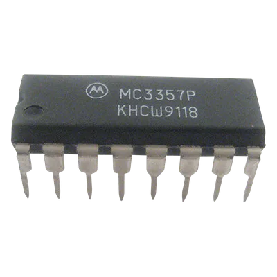 Circuito Integrado FI FM Banda Angosta / 4.0-8.0 VDC / 3.0 mA / 40-46 dB Ganancia / 400 Ω Salida