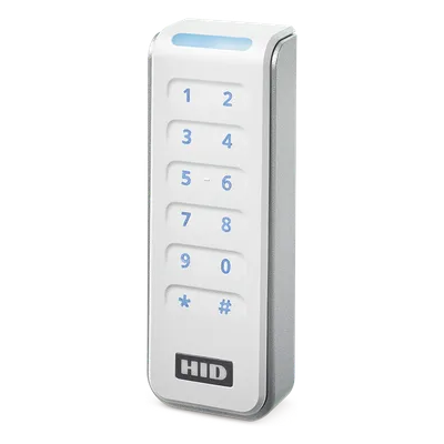 Lector de Control de Acceso / Multitecnología SEOS, iCLASS, MIFARE DESFire EV2 / Teclado 2x6 / Salida Wiegand y OSDP / RS-485 / 12 VCC