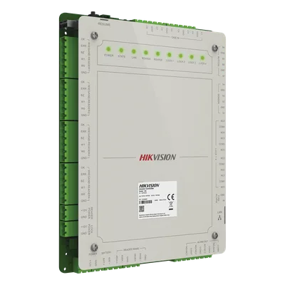 Controlador de Acceso / 4 Puertas / 8 Lectores / 100,000 Tarjetas / 10,000 Huellas / Gestión en Nube / Gabinete con Fuente 12V 8A / Soporte Batería de Respaldo
